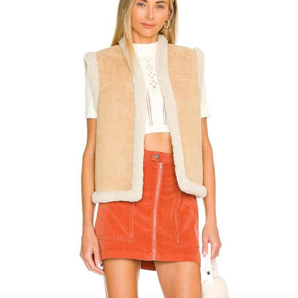 NWT Free People x REVOLVE - Zoe Corduroy Mini Skirt - Color: Soil Brown Size 12 - Picture 4 of 11